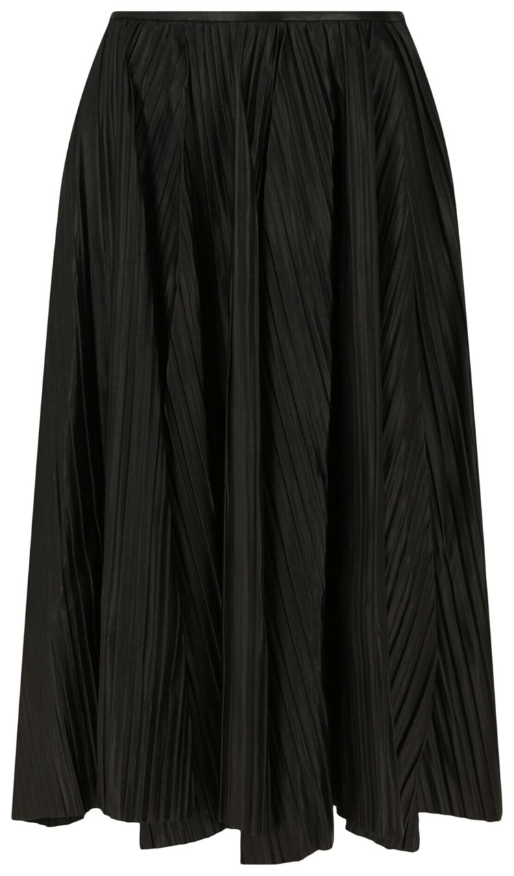 Плиссированная кожаная юбка миди Ferragamo, черная
Плиссированная кожаная юбка миди Ferragamo, черная
