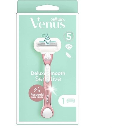 Бритва Venus Deluxe Smooth Sensitive розового золота, Gillette
Бритва Venus Deluxe Smooth Sensitive розового золота, Gillette
