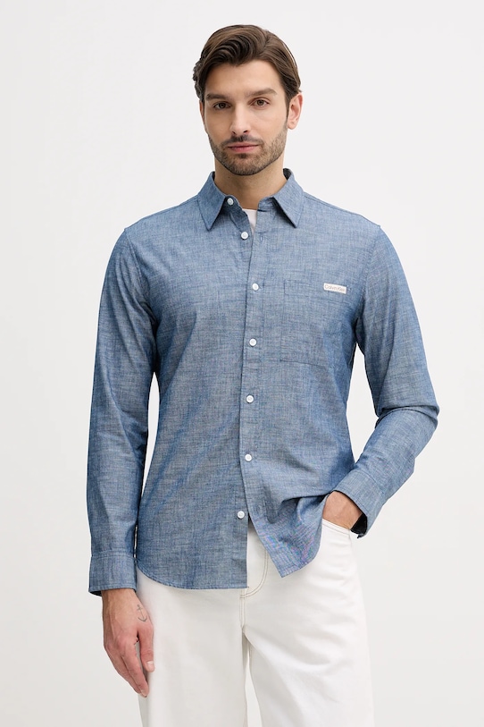 Хлопковая рубашка Calvin Klein Jeans, синий
Хлопковая рубашка Calvin Klein Jeans, синий