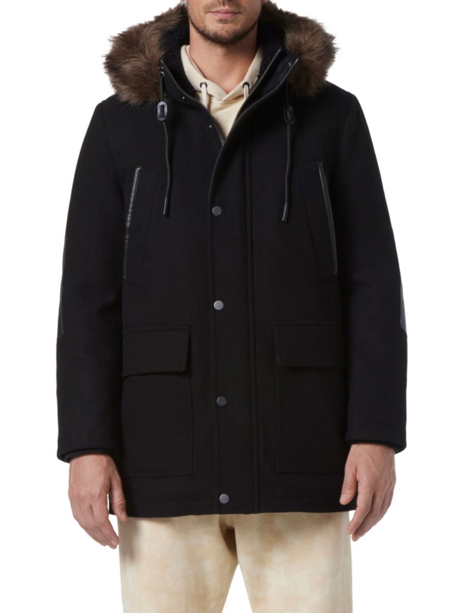 Парка Dawson из искусственного меха и шерстяной смеси Andrew Marc, черный
Парка Dawson из искусственного меха и шерстяной смеси Andrew Marc, черный