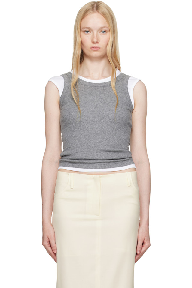 Ребристый топ с высоким воротом Aya Muse, серый
Ребристый топ с высоким воротом Aya Muse, серый