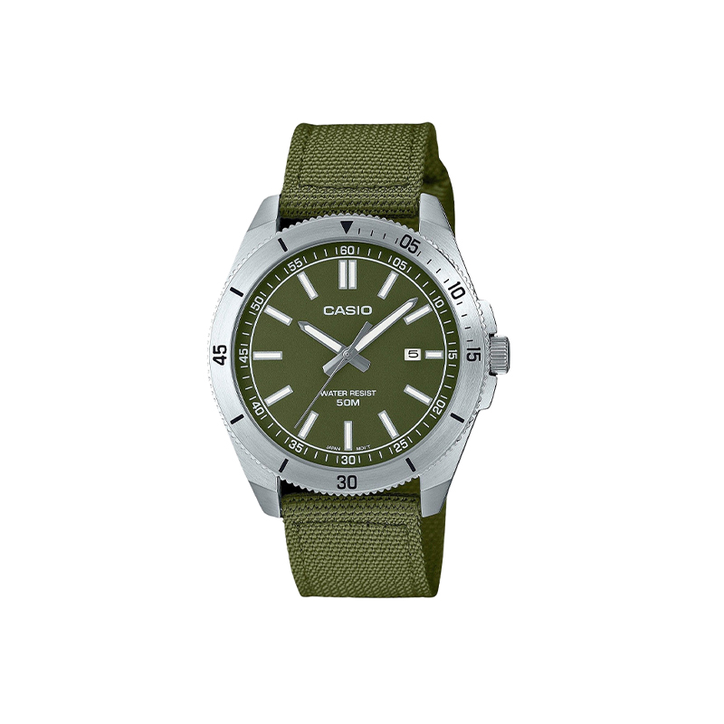 Мужские часы Standard Series Green MTP-B155C-3E CASIO, зеленый Dial
Мужские часы Standard Series Green MTP-B155C-3E CASIO, зеленый Dial
