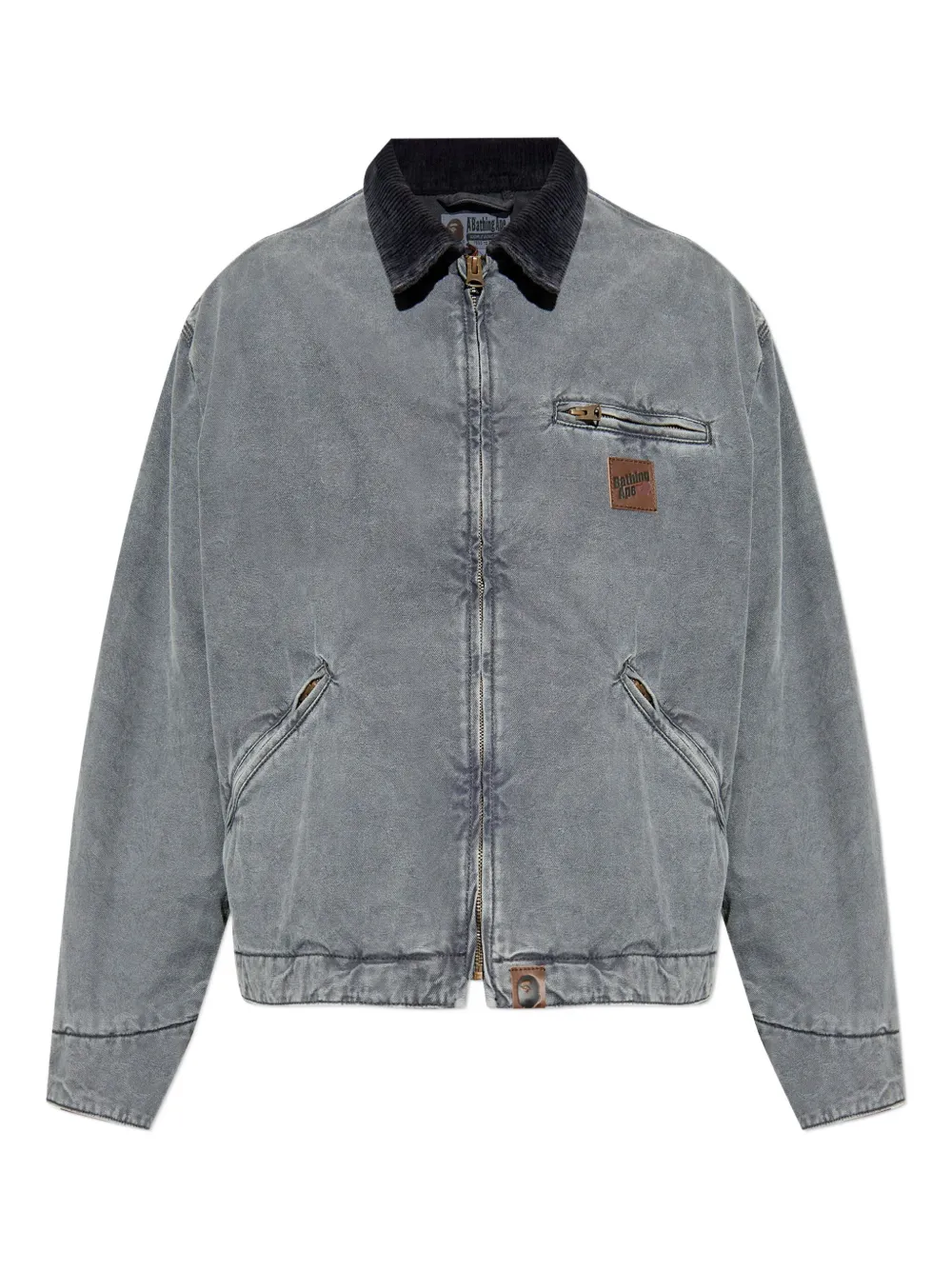 Рубашка-овершот с вельветовым воротником A Bathing Ape, серый
Рубашка-овершот с вельветовым воротником A Bathing Ape, серый