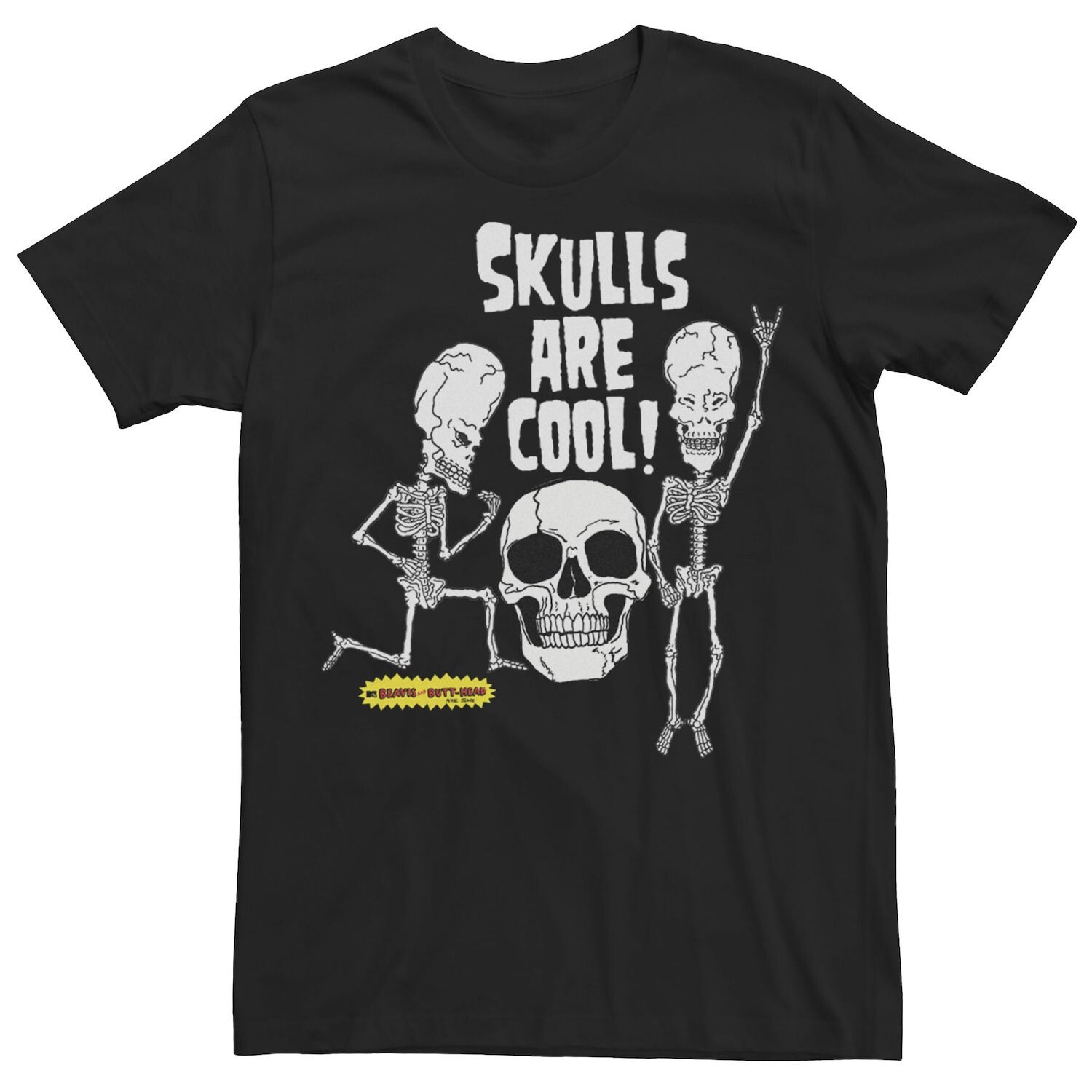 Мужская футболка с рисунком Бивис и Баттхед "Skulls Are Cool" Licensed Character, черный
Мужская футболка с рисунком Бивис и Баттхед "Skulls Are Cool" Licensed Character, черный