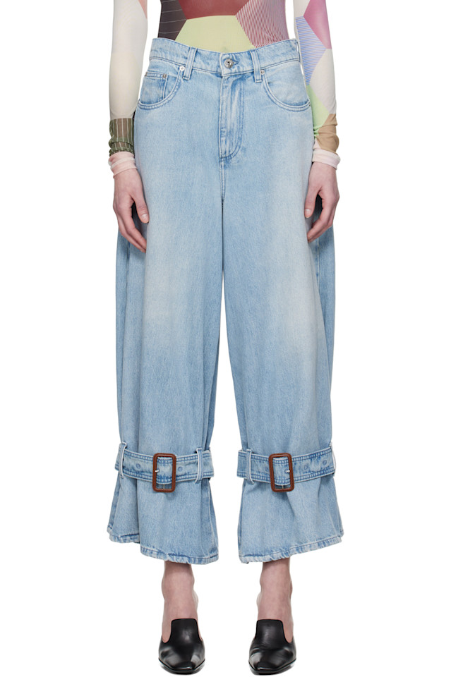 Джинсы с манжетами на пряжках Jw Anderson, синий
Джинсы с манжетами на пряжках Jw Anderson, синий