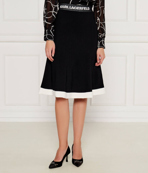 Юбка Karl Lagerfeld с контрастным подолом, черный
Юбка Karl Lagerfeld с контрастным подолом, черный