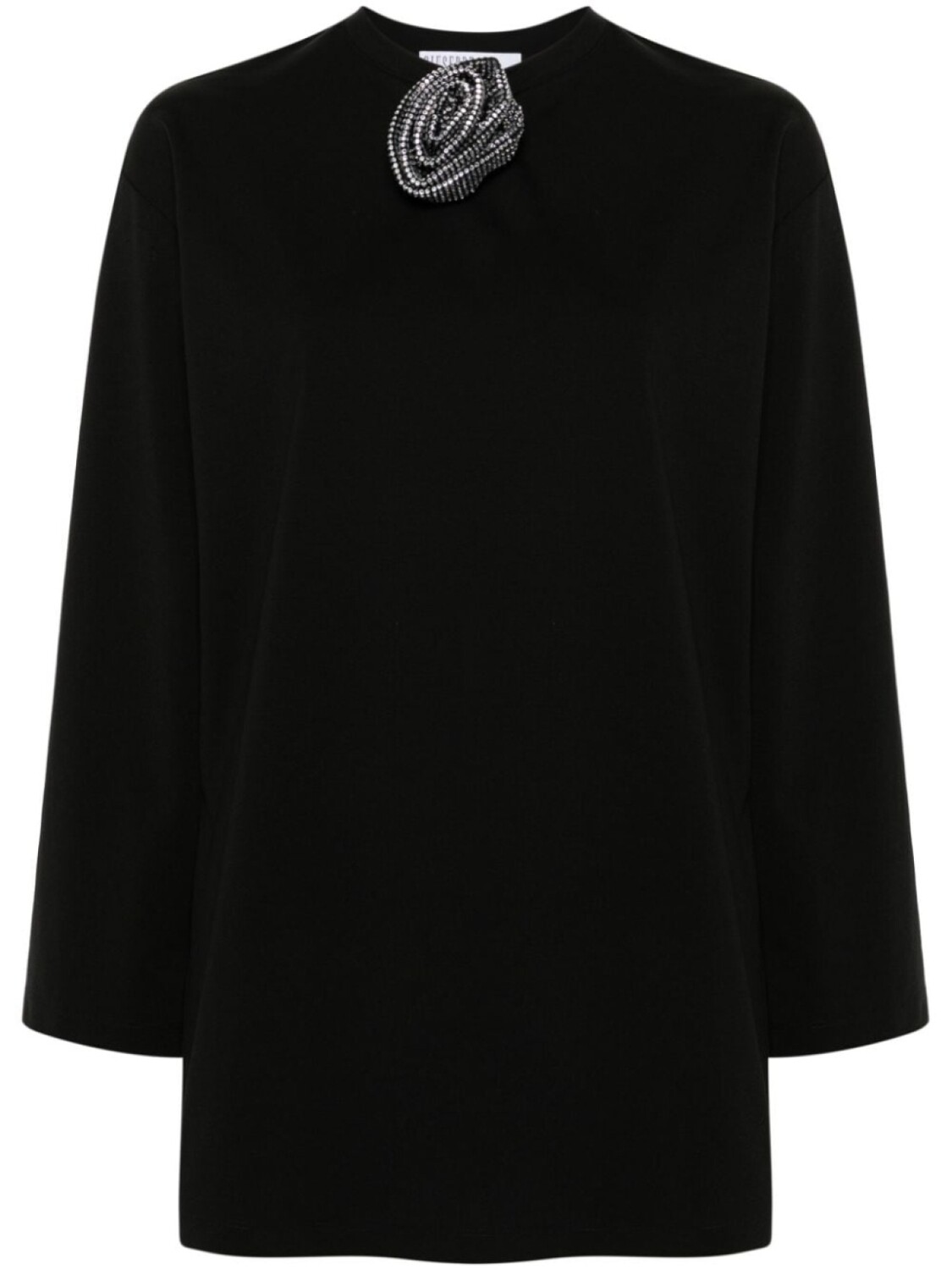 Giuseppe Di Morabito платье-футболка с брошью из стразов и цветов, черный
Giuseppe Di Morabito платье-футболка с брошью из стразов и цветов, черный