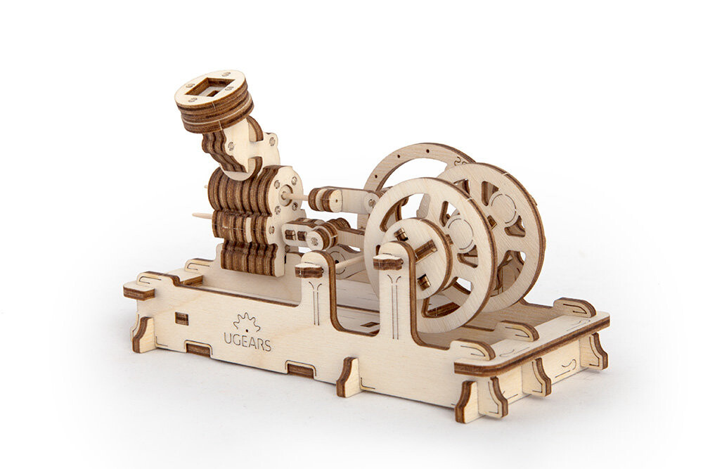 UGears, механическая складная модель, пневматический двигатель - паровая машина
UGears, механическая складная модель, пневматический двигатель - паровая машина