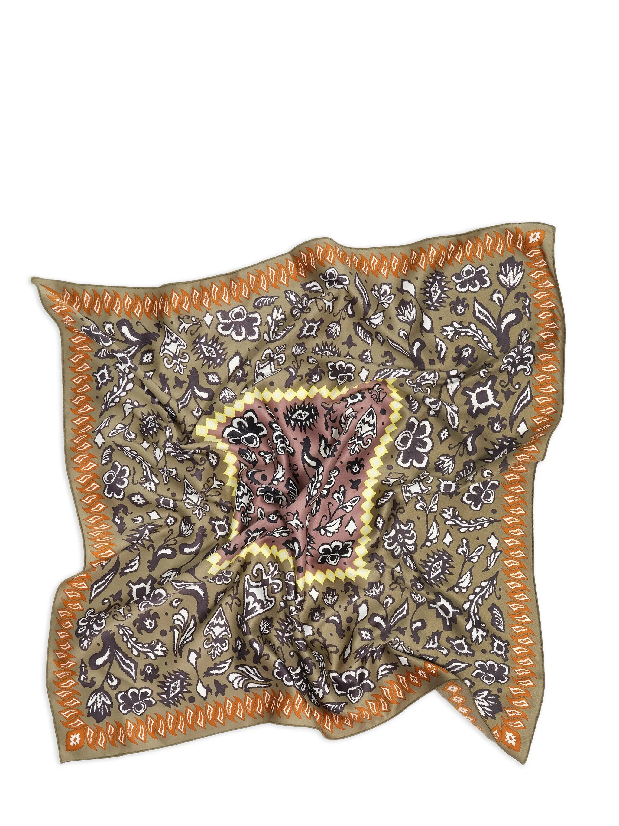 Шелковый платок с цветочным узором Bimba Y Lola, зеленый
Шелковый платок с цветочным узором Bimba Y Lola, зеленый