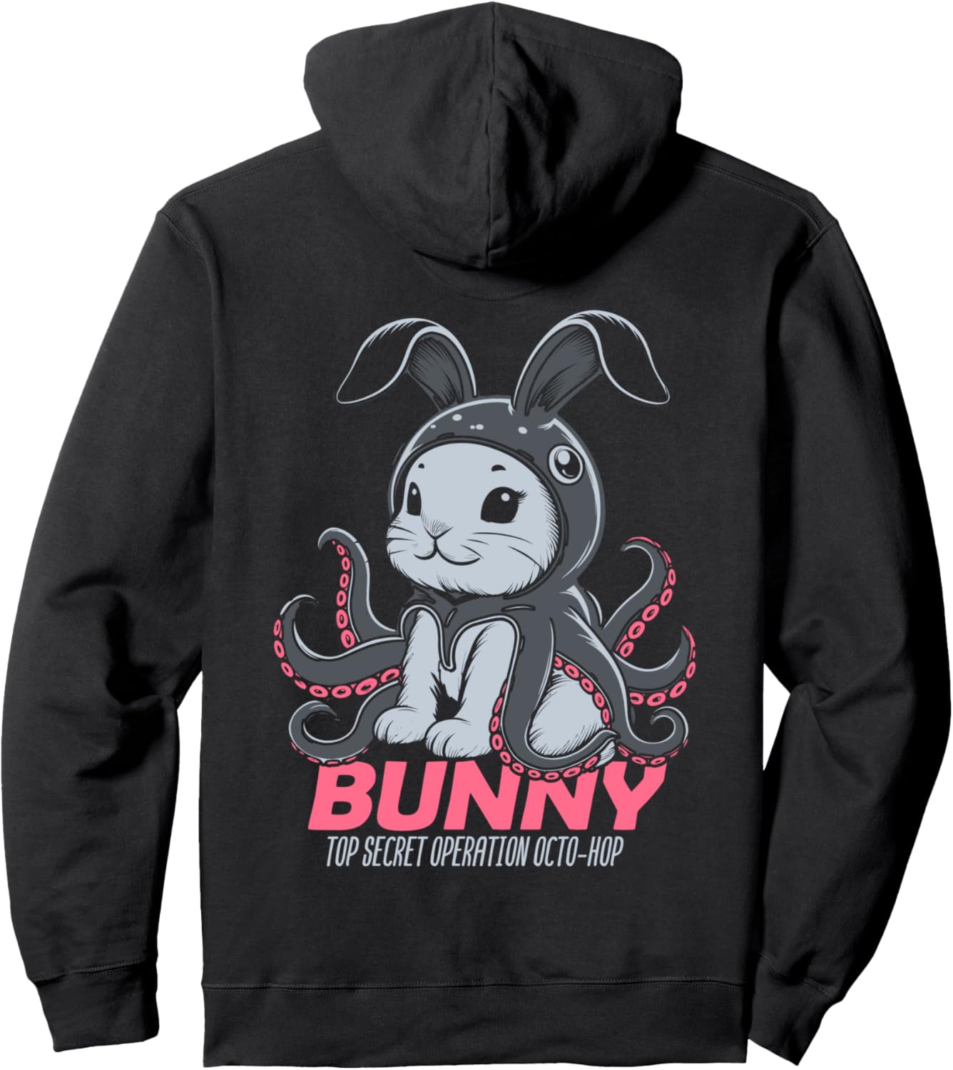 Толстовка с капюшоном «Осьминог Кролик Чернильная рыба Кракен Зайчик» Exotic Bunny Octopus Bunnies Cute Hare, черный
Толстовка с капюшоном «Осьминог Кролик Чернильная рыба Кракен Зайчик» Exotic Bunny Octopus Bunnies Cute Hare, черный