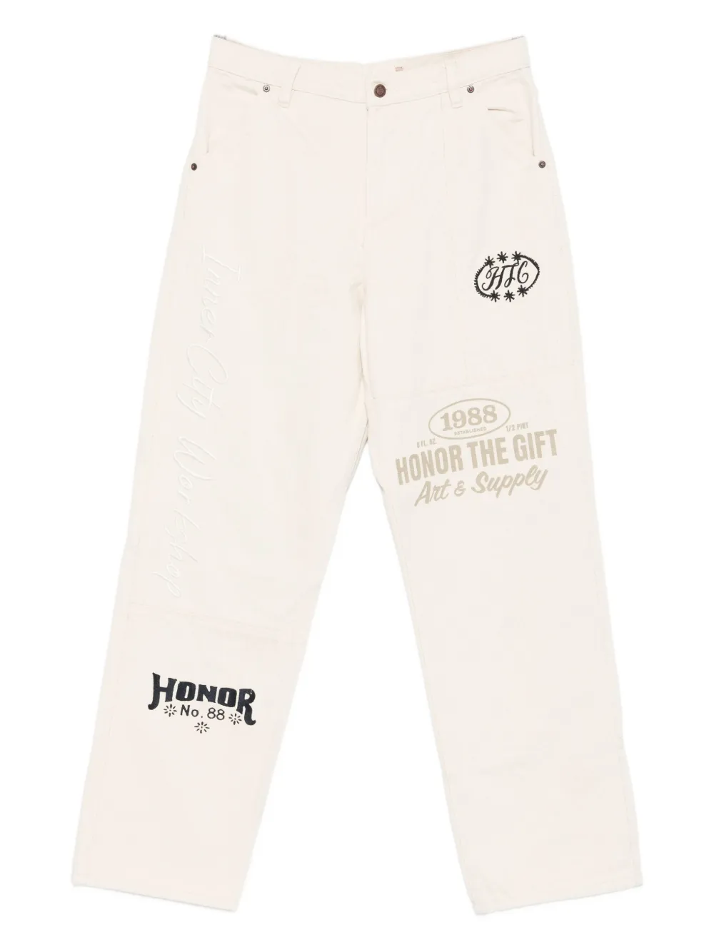 Брюки с логотипом Honor The Gift, нейтральный 
Брюки с логотипом Honor The Gift, нейтральный