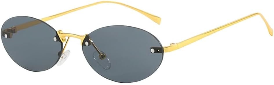 Овальные солнцезащитные очки без оправы с заклепками, модные женские солнцезащитные очки для активного отдыха, персонализированные очки для уличной фотографии UJNHGQ, Gold Black
Овальные солнцезащитные очки без оправы с заклепками, модные женские солнцезащитные очки для активного отдыха, персонализированные очки для уличной фотографии UJNHGQ, Gold Black