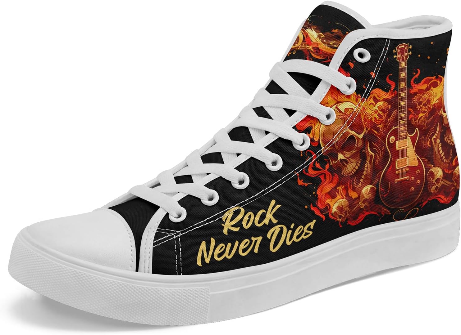 Высокие кеды на шнуровке AWSOLE Gothic с черепом для мужчин и женщин с принтами бабочек, пламени и цветов, яркие плоские повседневные кроссовки для прогулок, белый/черный/оранжевый/золотой
Высокие кеды на шнуровке AWSOLE Gothic с черепом для мужчин и женщин с принтами бабочек, пламени и цветов, яркие плоские повседневные кроссовки для прогулок, белый/черный/оранжевый/золотой