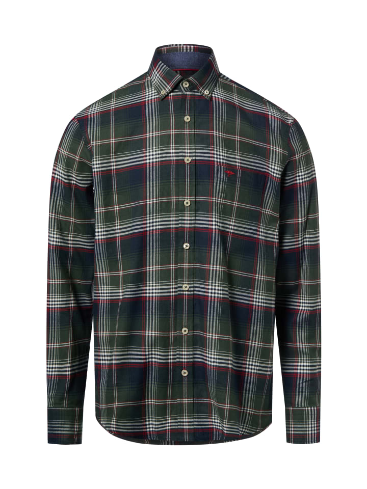 Рубашка темно-синего цвета с зеленым оттенком FYNCH-HATTON
Рубашка темно-синего цвета с зеленым оттенком FYNCH-HATTON