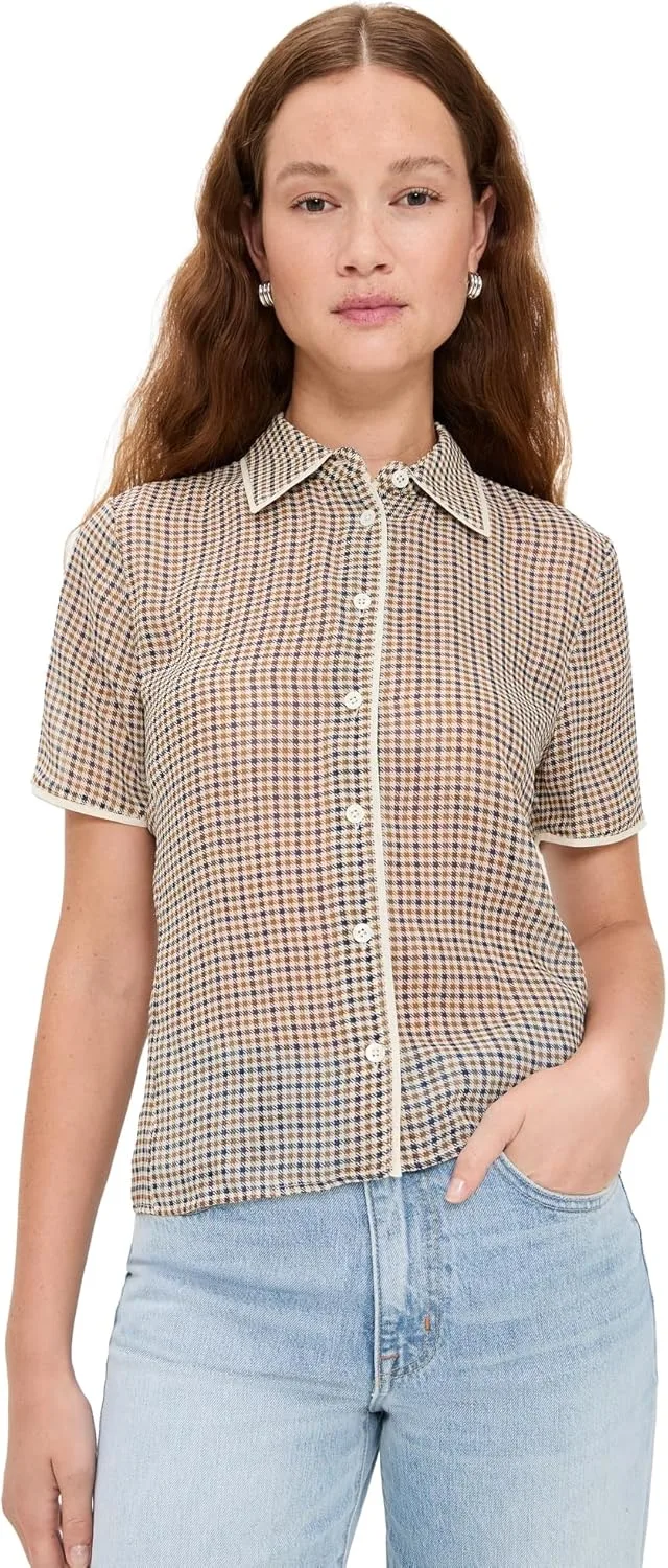 FRAME Women's The Houndstooth Top
FRAME Women's The Houndstooth Top