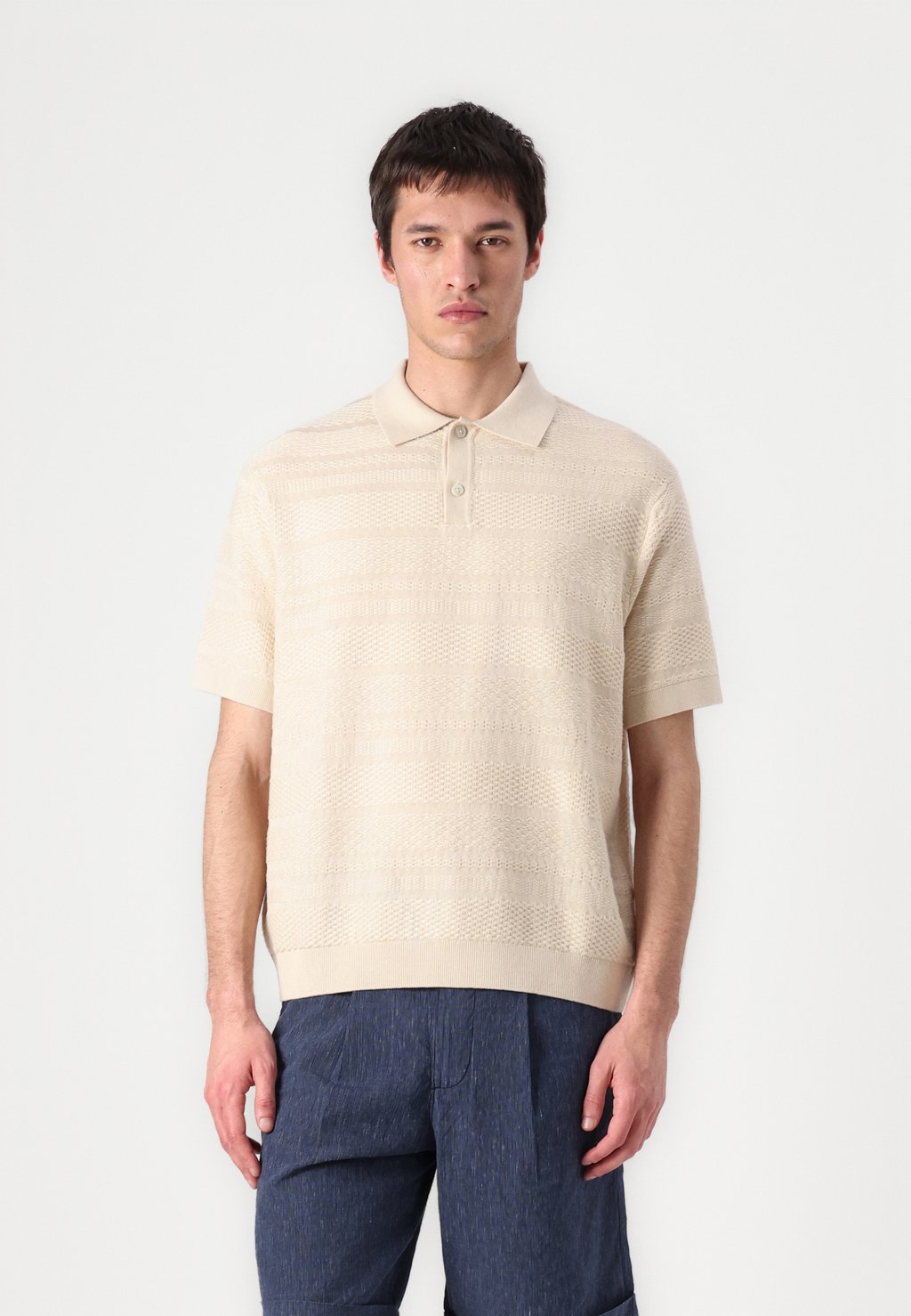 Рубашка поло SLHFOAM RELAXED STRUCTURE Selected Homme, бежевый 
Рубашка поло SLHFOAM RELAXED STRUCTURE Selected Homme, бежевый