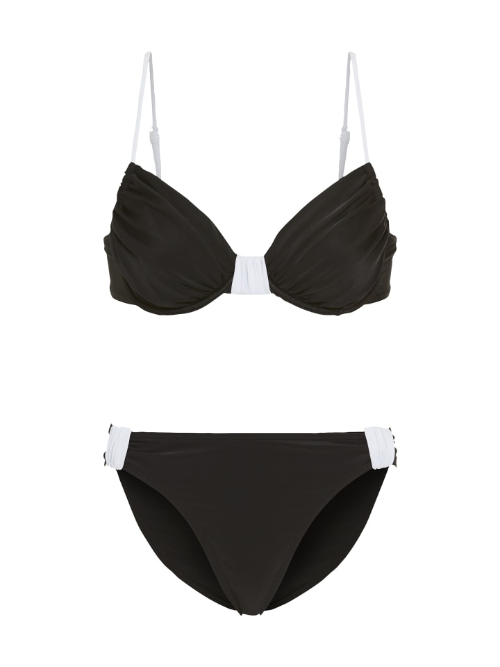 Комплект бикини LSCN BY LASCANA, черно-белый
Комплект бикини LSCN BY LASCANA, черно-белый