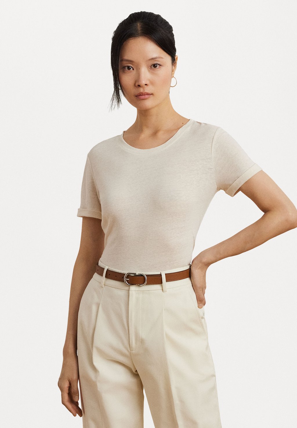 Футболка с принтом LINEN BLEND JERSEY SHORT SLEEVE TEE Lauren Ralph Lauren, молочный
Футболка с принтом LINEN BLEND JERSEY SHORT SLEEVE TEE Lauren Ralph Lauren, молочный