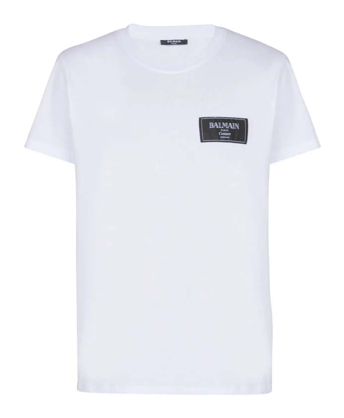 Футболка с лейблом от кутюр Balmain, белый
Футболка с лейблом от кутюр Balmain, белый
