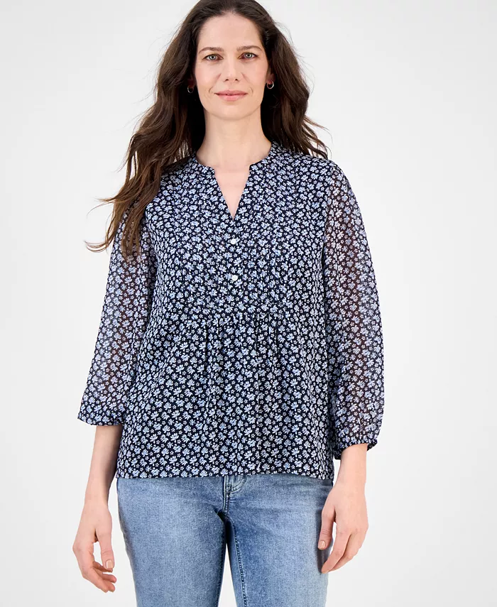 Женская блузка с цветочным принтом и защипами Nautica Jeans, мультиколор
Женская блузка с цветочным принтом и защипами Nautica Jeans, мультиколор