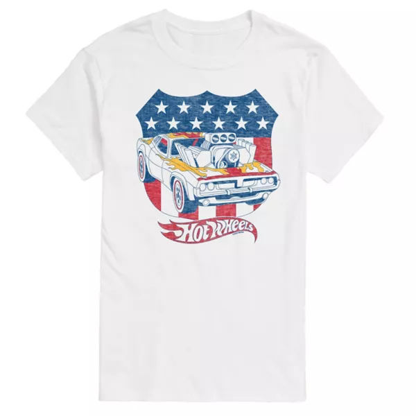 Мужская футболка Americana с принтом герба Hot Wheels, белый
Мужская футболка Americana с принтом герба Hot Wheels, белый
