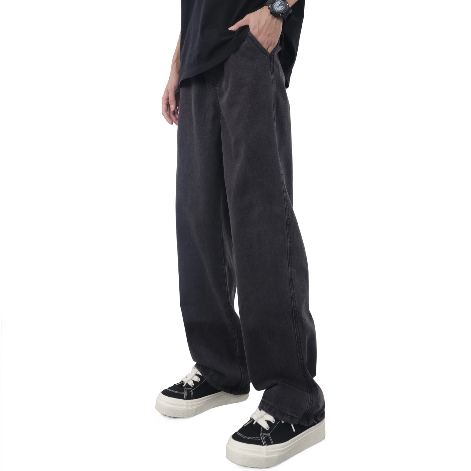 Джинсы Unisex FUERZA, черно-серые
Джинсы Unisex FUERZA, черно-серые