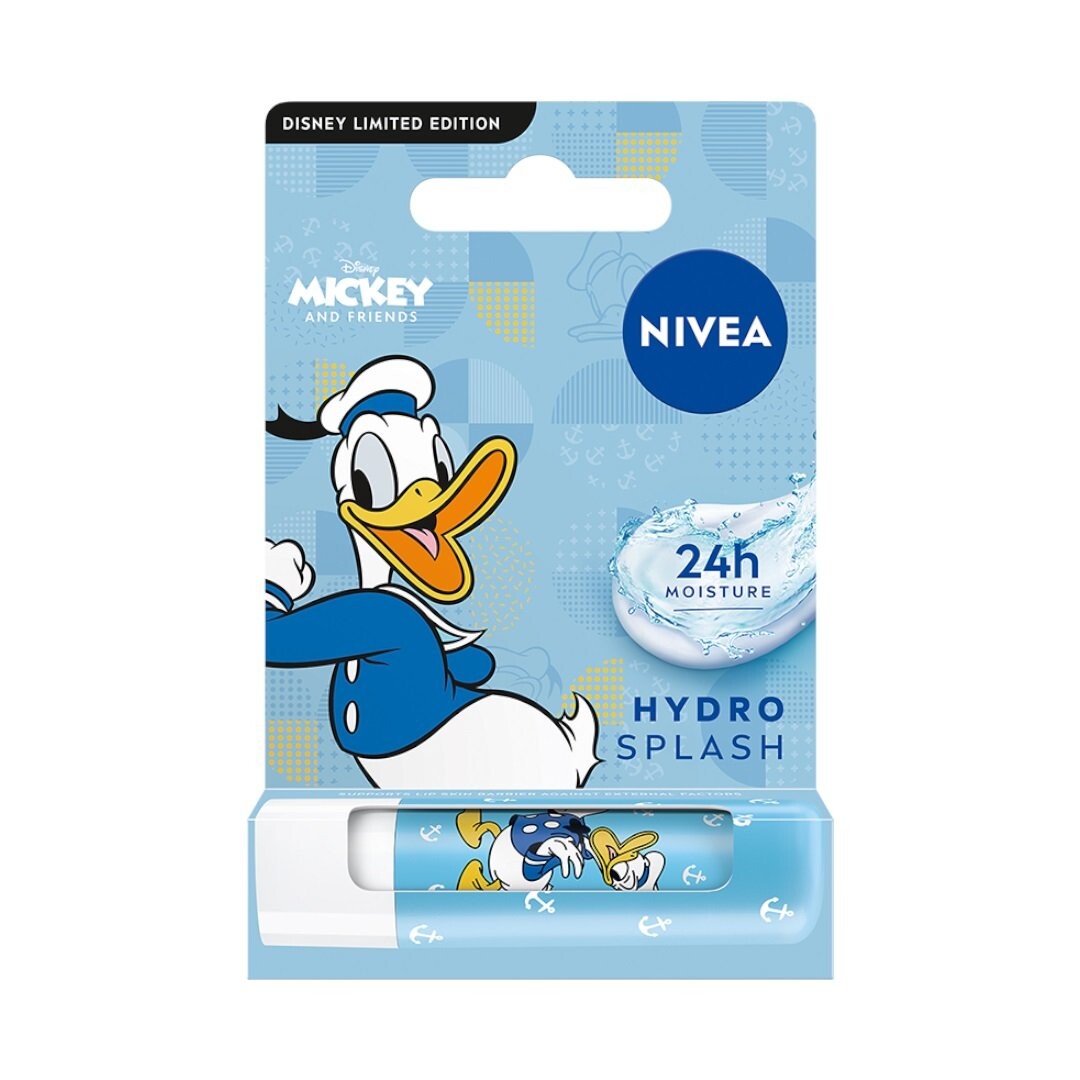 Nivea, Donald Duck Disney Edition, Ухаживающая помада, 4,8 г
Nivea, Donald Duck Disney Edition, Ухаживающая помада, 4,8 г