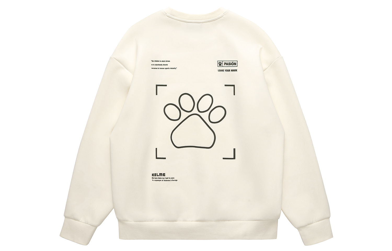 Унисекс свитшот KELME, белый
Унисекс свитшот KELME, белый