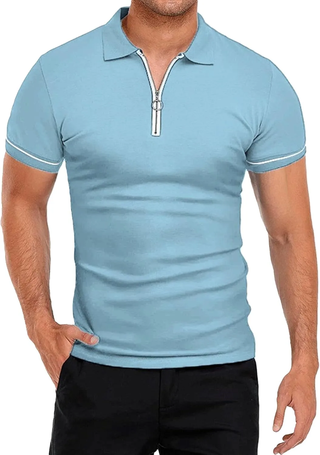 Мужская поло с молнией на четверть Gsywaipei
Мужская поло с молнией на четверть Gsywaipei