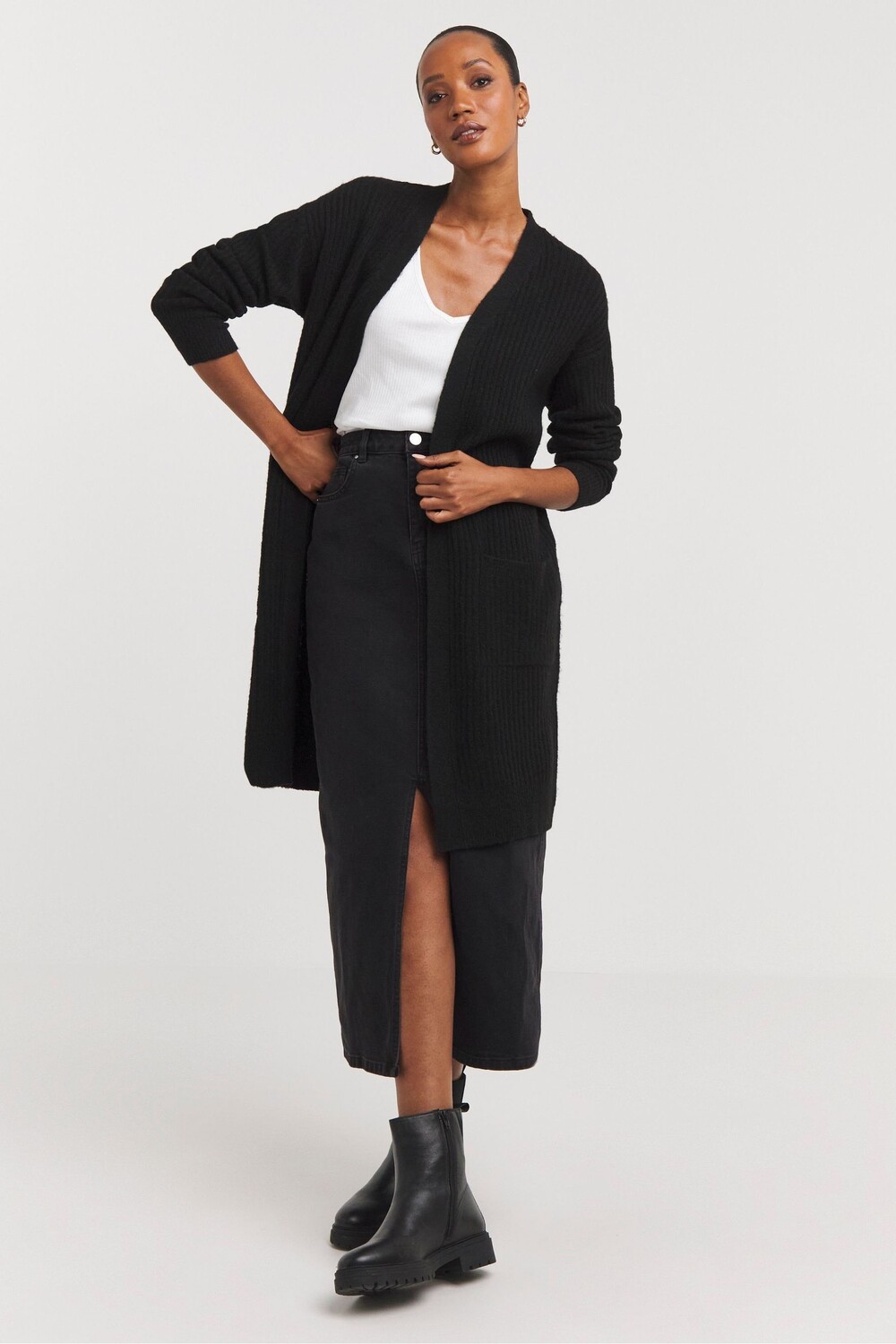 Кардиган от края до края губки Jd Williams, черный
Кардиган от края до края губки Jd Williams, черный