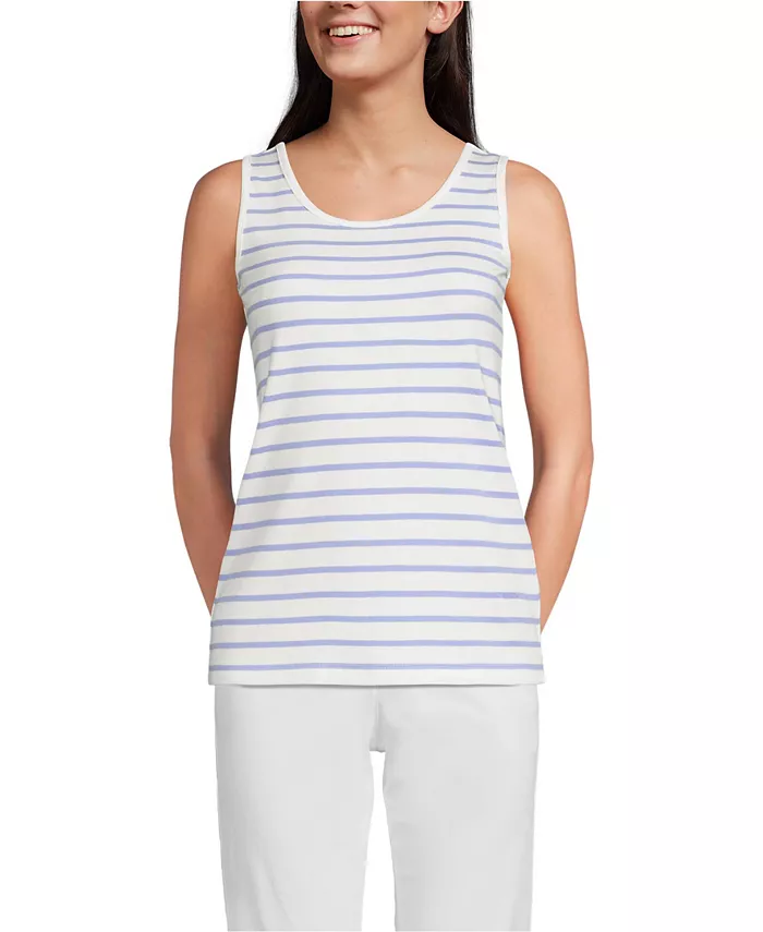 Женская хлопковая майка Lands' End, белый
Женская хлопковая майка Lands' End, белый