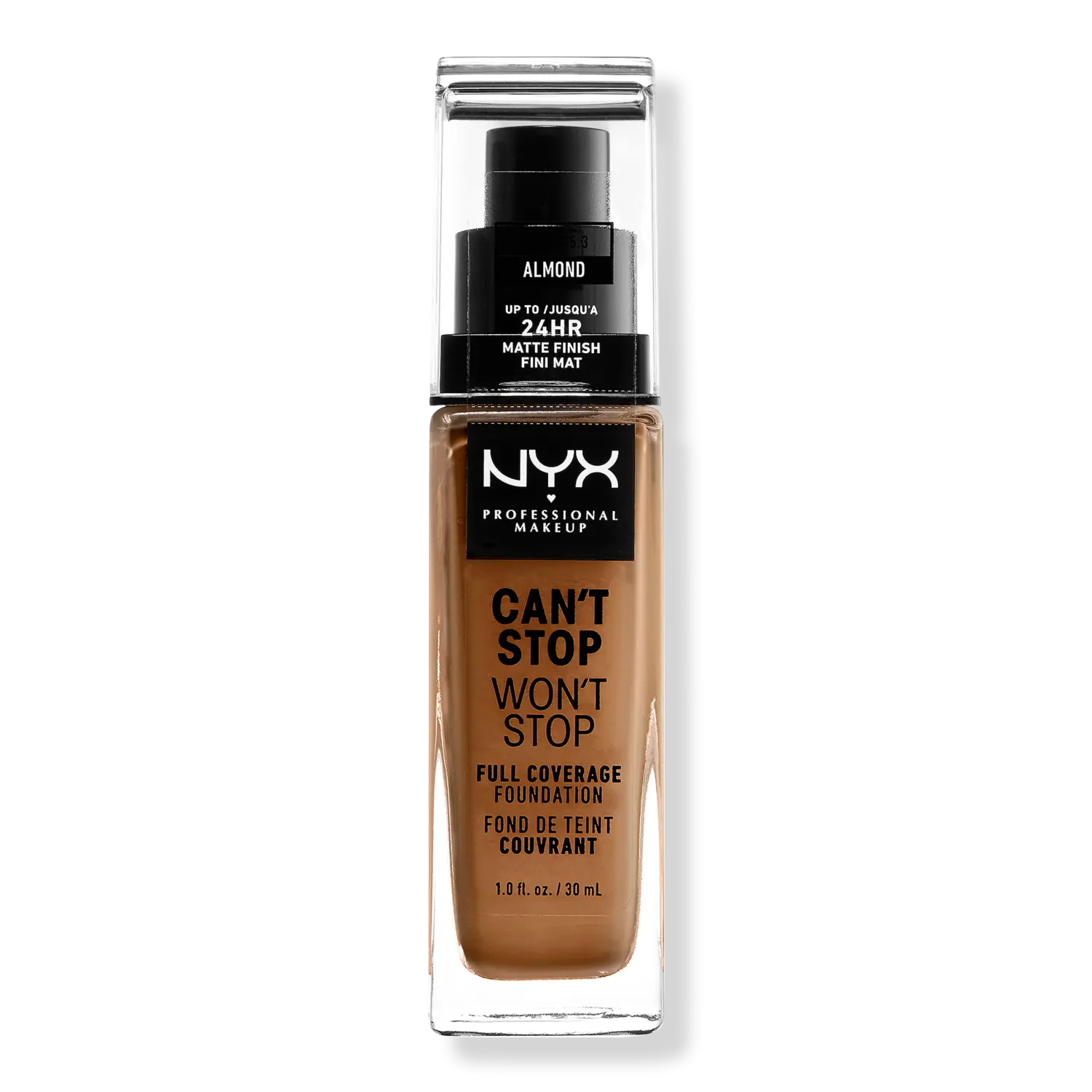 Тональная основа Can't Stop Won't Stop с матовым покрытием, обеспечивающая полное покрытие в течение 24 часов. NYX Professional Makeup, Almond (medium w/ cool undertone)
Тональная основа Can't Stop Won't Stop с матовым покрытием, обеспечивающая полное покрытие в течение 24 часов. NYX Professional Makeup, Almond (medium w/ cool undertone)