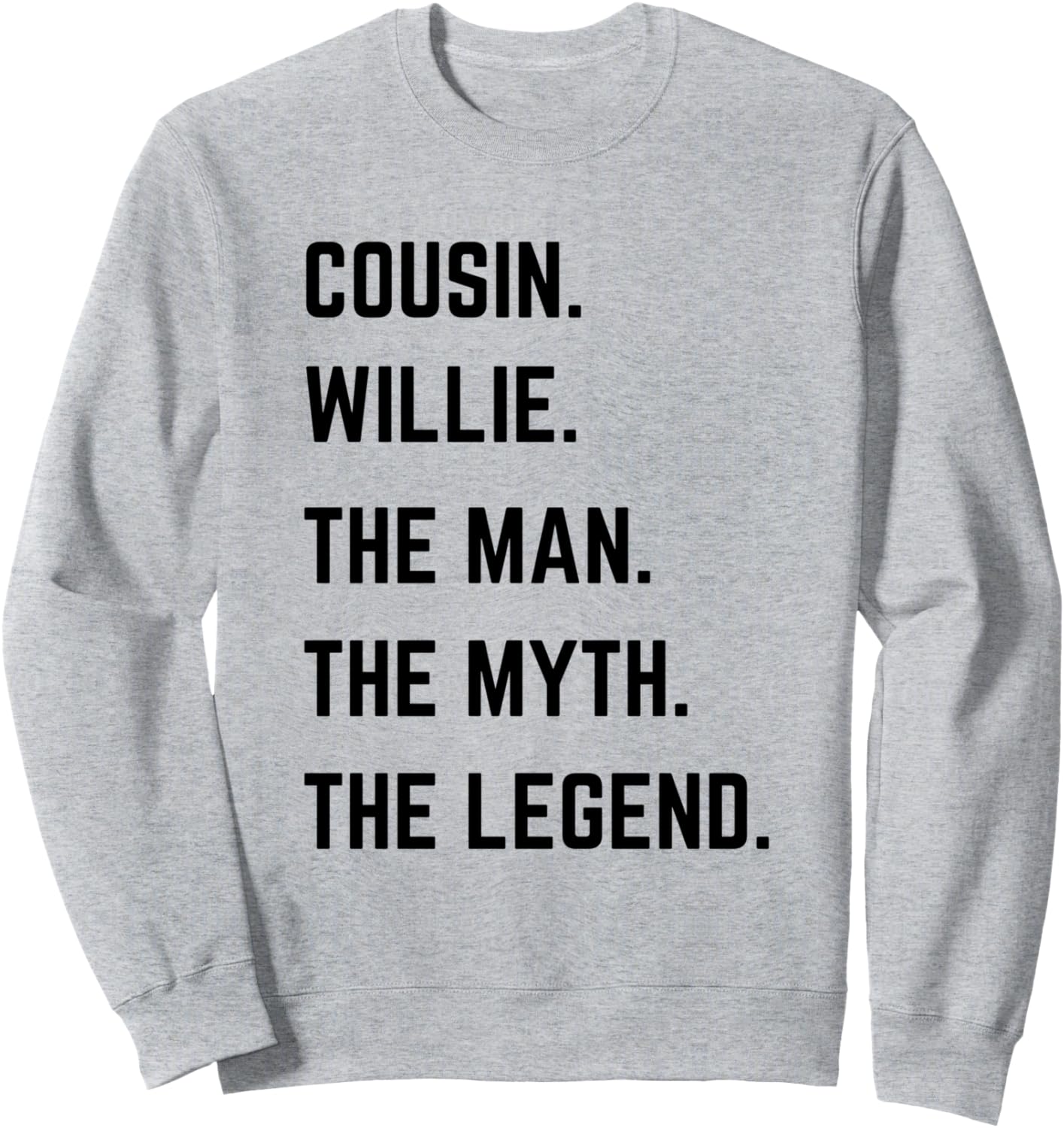 Толстовка «Кузен Вилли - легендарный человек» ко Дню отца Cousin The Man The Myth The Legend Mens Gifts, серый
Толстовка «Кузен Вилли - легендарный человек» ко Дню отца Cousin The Man The Myth The Legend Mens Gifts, серый