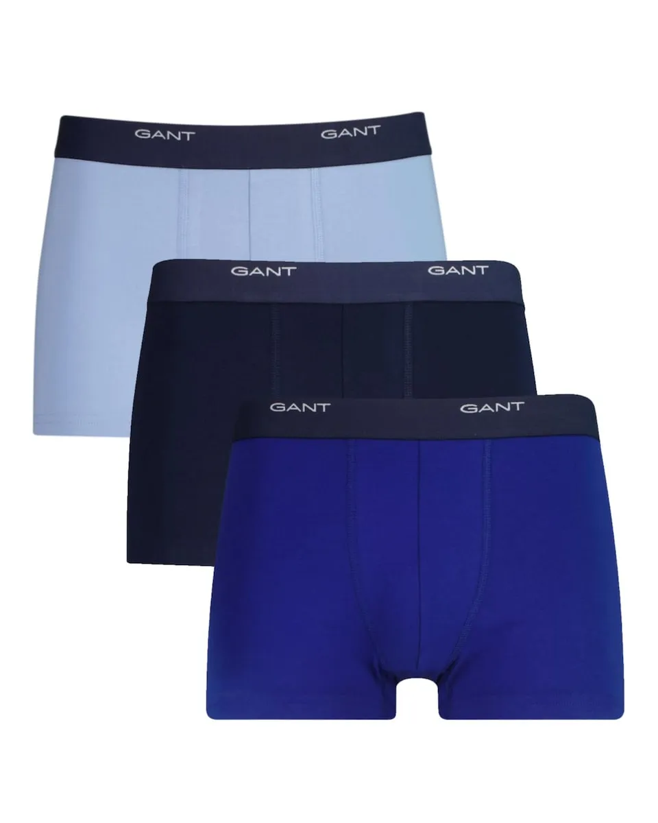 Комплект из трех мужских коротких боксеров с надписью GANT на талии Gant, синий
Комплект из трех мужских коротких боксеров с надписью GANT на талии Gant, синий