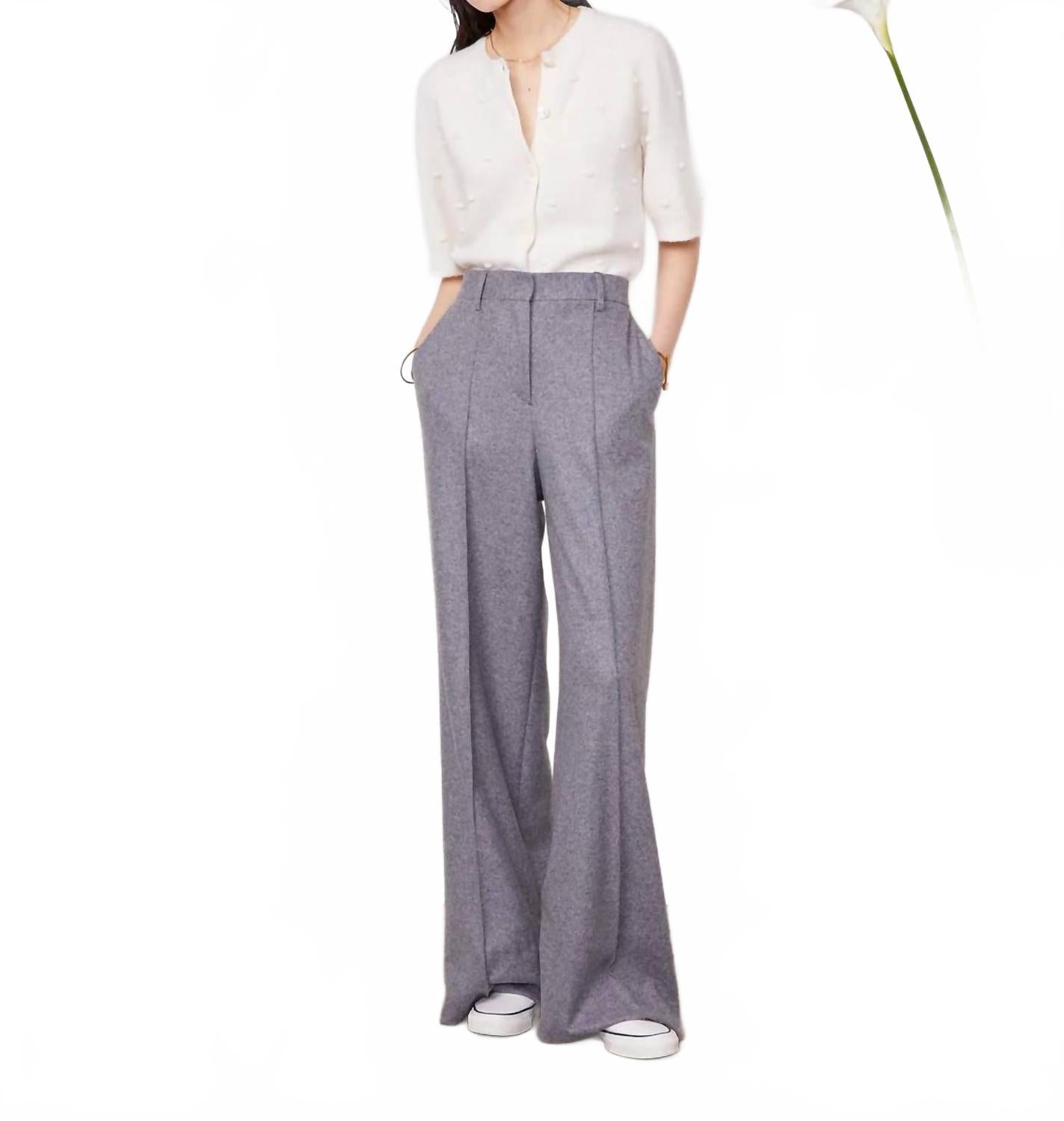 Розовые итальянские джерси шерстяные брюки в средне-сером цвете Officine Générale
Розовые итальянские джерси шерстяные брюки в средне-сером цвете Officine Générale