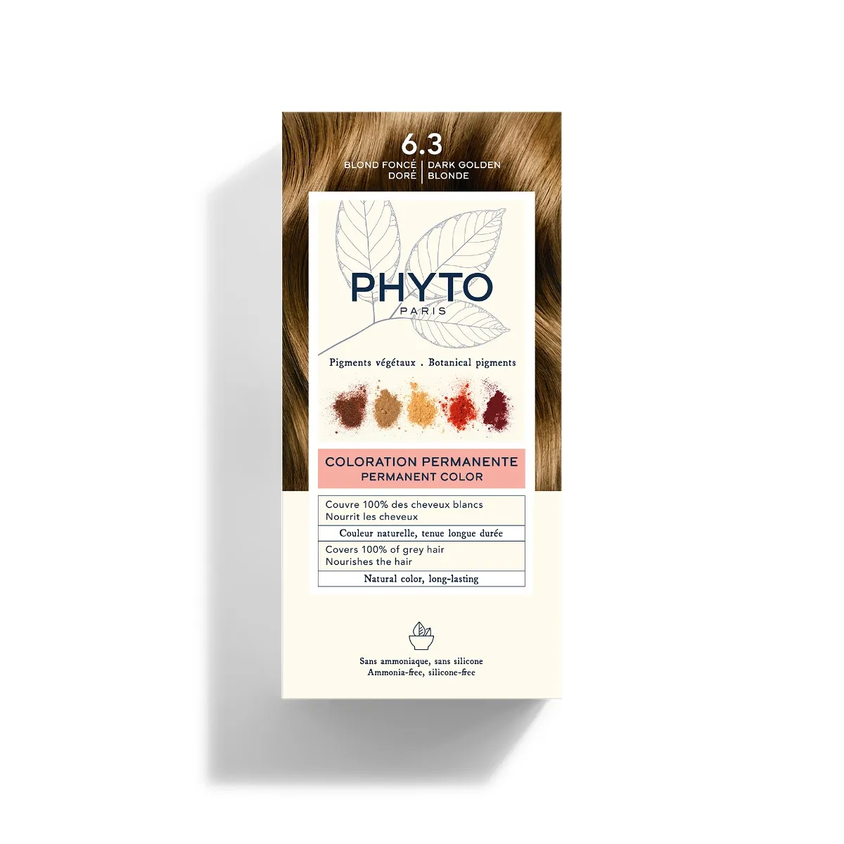 Phyto Phytocolor 6.3 Перманентное окрашивание темно-золотистый блондин без аммиака 100% покрытие седых волос
Phyto Phytocolor 6.3 Перманентное окрашивание темно-золотистый блондин без аммиака 100% покрытие седых волос