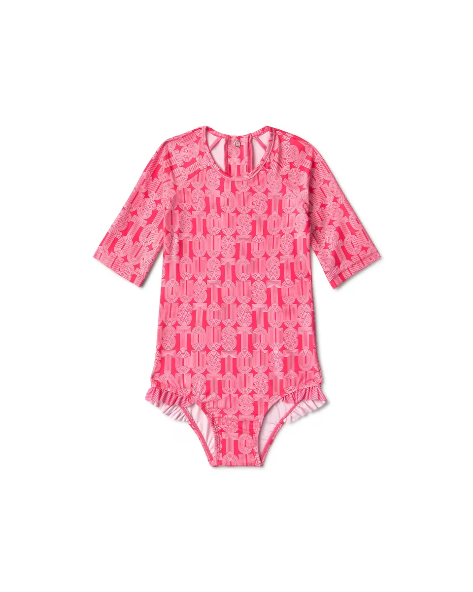 Купальник для девочки в полный рост с линейным принтом логотипа Tous, коралловый
Купальник для девочки в полный рост с линейным принтом логотипа Tous, коралловый