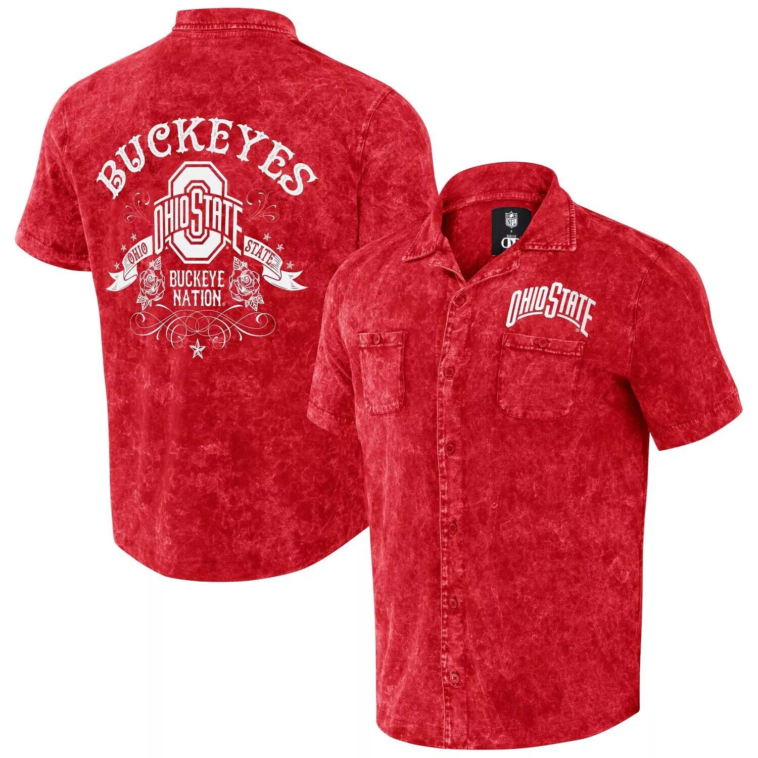 Мужская рубашка на пуговицах Darius Rucker Collection от Fanatics Scarlet Ohio State Buckeyes Team
Мужская рубашка на пуговицах Darius Rucker Collection от Fanatics Scarlet Ohio State Buckeyes Team