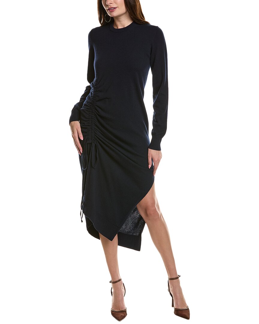 Michael Kors Collection Свитер-платье из кашемира с защипами, синий
Michael Kors Collection Свитер-платье из кашемира с защипами, синий