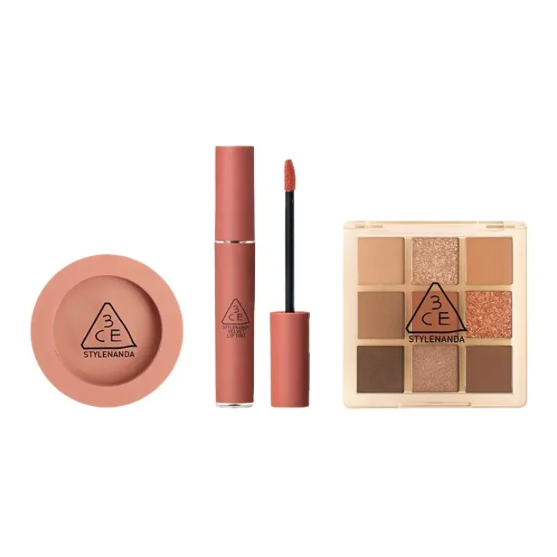 Наборы для макияжа Jiugongge: тени для век, жидкая помада, румяна 3CE, butter eye shadow+peach blush+warm априкот liquid lipstick
Наборы для макияжа Jiugongge: тени для век, жидкая помада, румяна 3CE, butter eye shadow+peach blush+warm априкот liquid lipstick