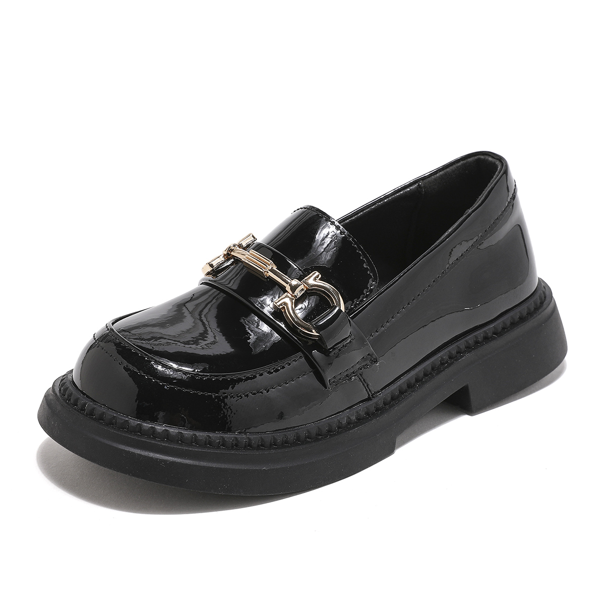 Нескользящие, легкие, амортизирующие, низкие детские кожаные туфли для детей ABC KIDS, черный 
Нескользящие, легкие, амортизирующие, низкие детские кожаные туфли для детей ABC KIDS, черный