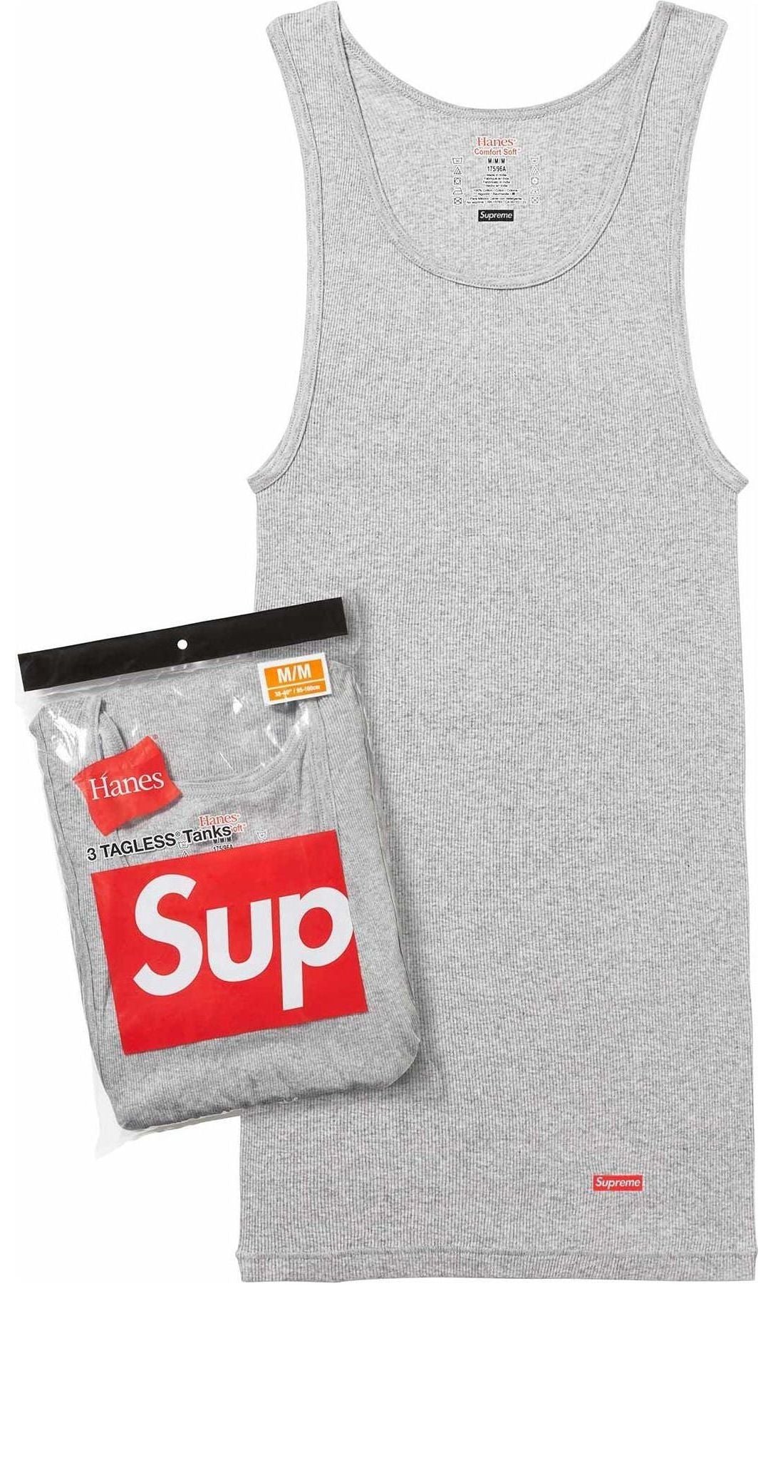 Топ Supreme x Hanes Tagless Tank Tops (3 Pack) 'Grey' SUP-SS24-024, серый
Топ Supreme x Hanes Tagless Tank Tops (3 Pack) 'Grey' SUP-SS24-024, серый