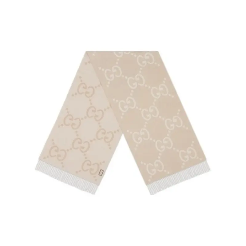 Шарф вязаный Gucci GG-jacquard женский, бело-бежевый
Шарф вязаный Gucci GG-jacquard женский, бело-бежевый