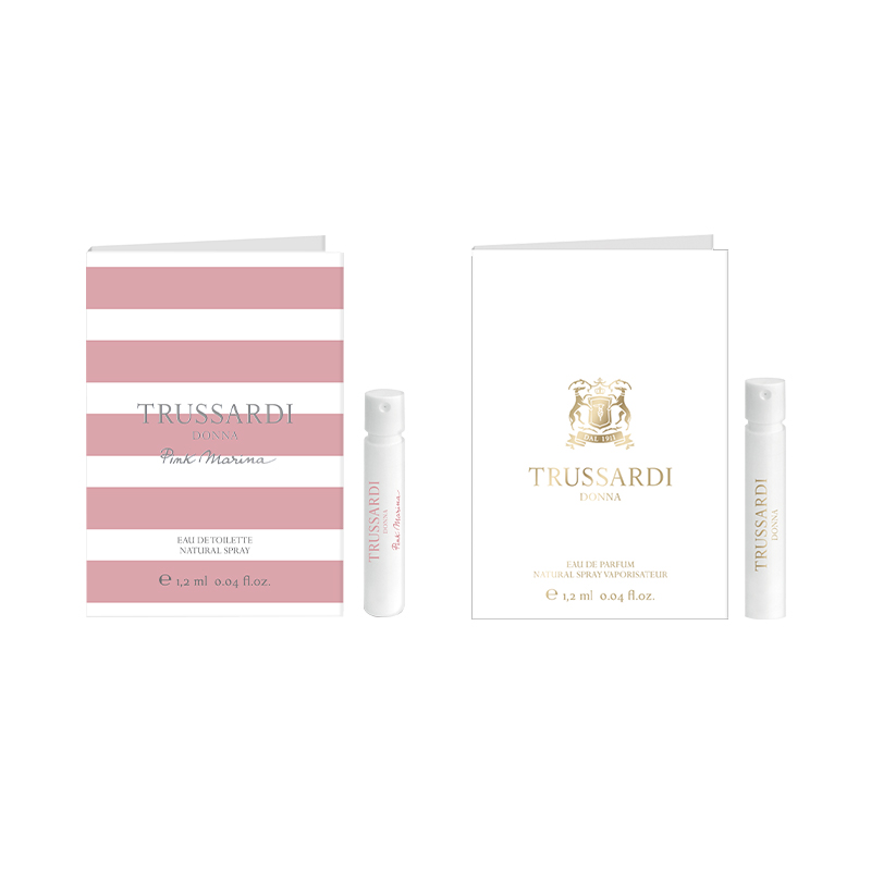 Пробники духов унисекс TRUSSARDI, Pink Marina 1.2ml+WindLady 1.2ml
Пробники духов унисекс TRUSSARDI, Pink Marina 1.2ml+WindLady 1.2ml