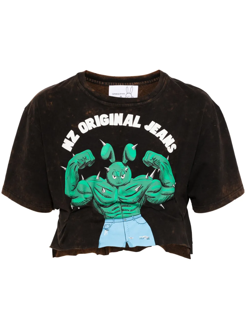 Укороченная футболка NZ Original Jeans Natasha Zinko, нейтральный
Укороченная футболка NZ Original Jeans Natasha Zinko, нейтральный