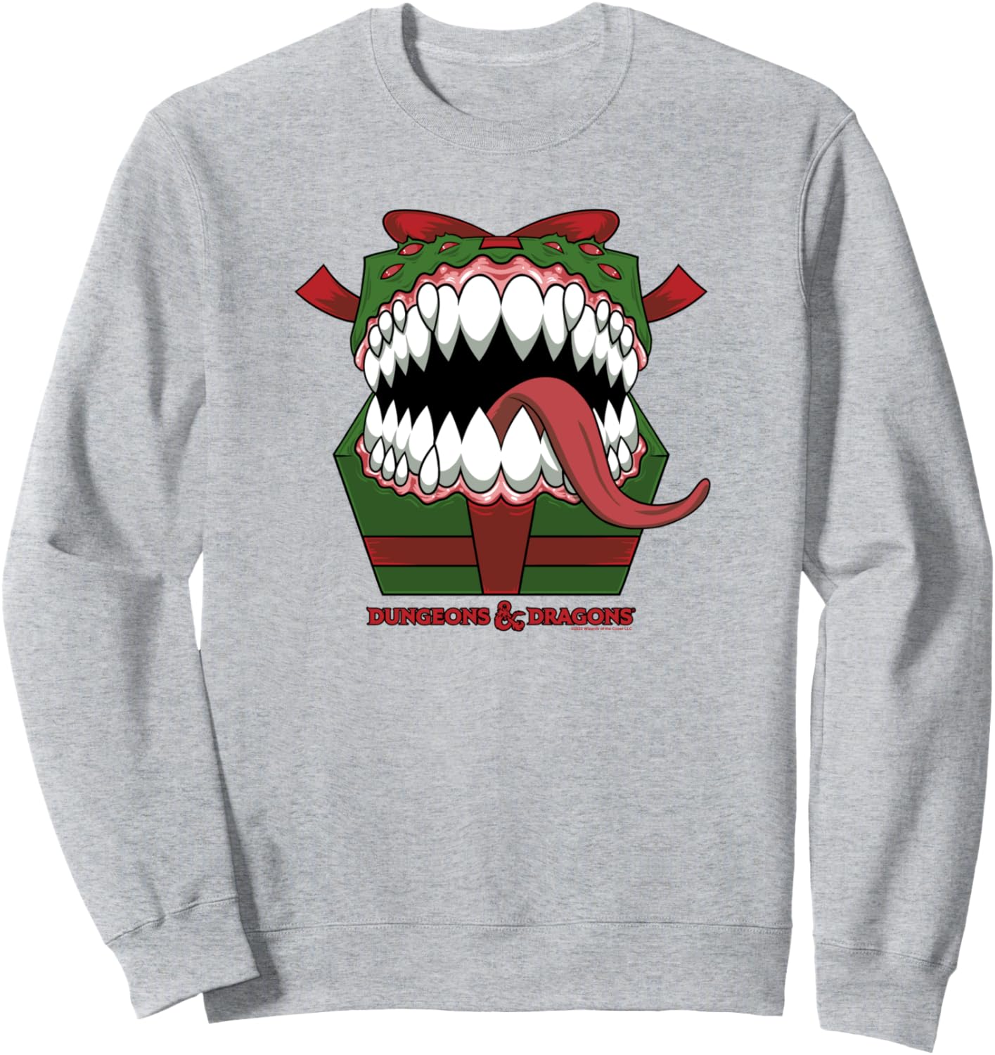 Рождественский подарок: толстовка с постером и изображением мимика из Dungeons & Dragons, серая
Рождественский подарок: толстовка с постером и изображением мимика из Dungeons & Dragons, серая
