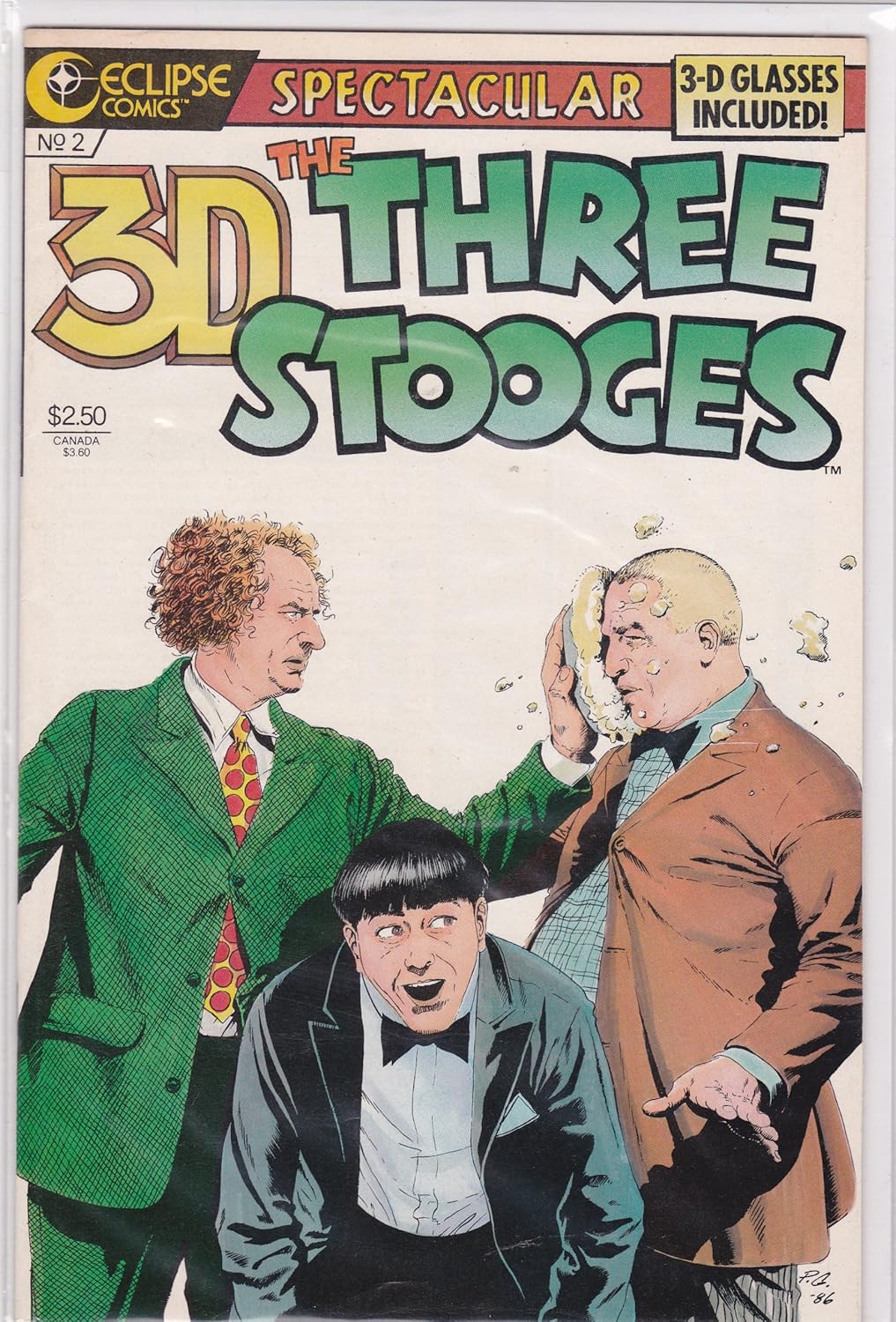 The Three Stooges 3D #2 (Eclipse Comics)
The Three Stooges 3D #2 (Eclipse Comics)