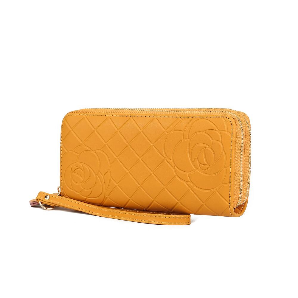 MKF Collection Honey Натуральный стеганый женский кошелек на запястье с цветочным тиснением от Mia K, цвет Mustard
MKF Collection Honey Натуральный стеганый женский кошелек на запястье с цветочным тиснением от Mia K, цвет Mustard