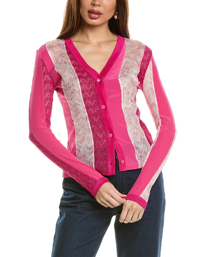 Кардиган Missoni из смесового шелка, розовый
Кардиган Missoni из смесового шелка, розовый
