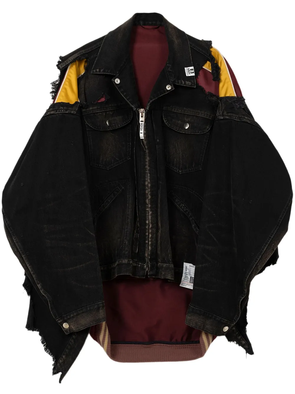 Многослойная джинсовая куртка Maison Mihara Yasuhiro, черный
Многослойная джинсовая куртка Maison Mihara Yasuhiro, черный